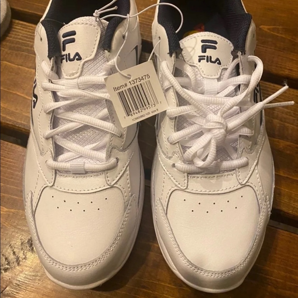 Brand new white Fila shoes
